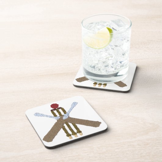 Cricket Square Drinks Untersetzer (Rechte Seite)