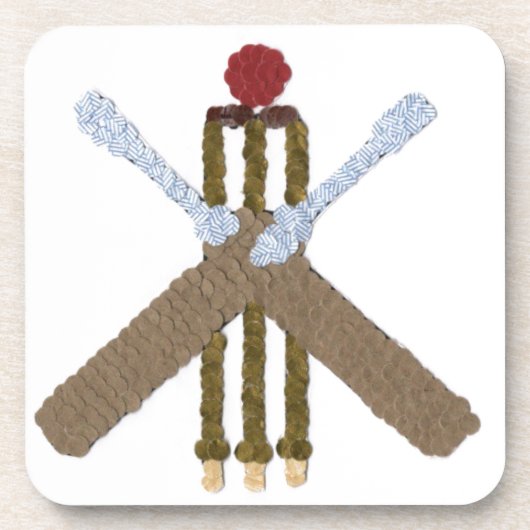Cricket Square Drinks Untersetzer (Vorderseite)