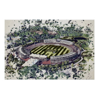 Cricket-Stadion Kunst - Southampton, Hampshire Poster