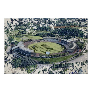 Cricket-Stadion-Kunst - Southampton, Hampshire Poster