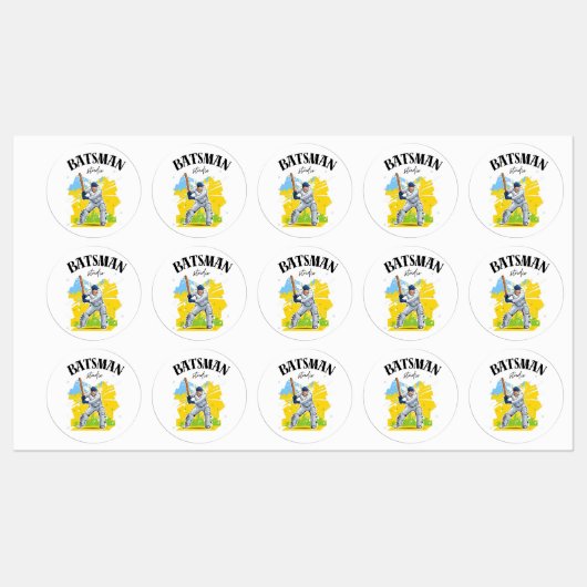Cricket Stickers 2024 Etiketten (Blatt)