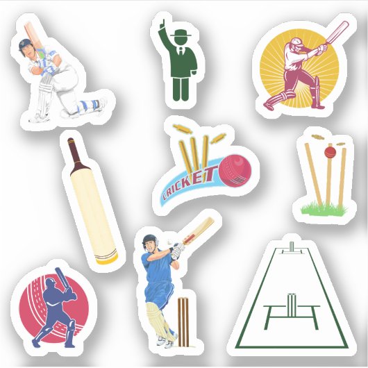 Cricket Stickers Aufkleber (Vorderseite)