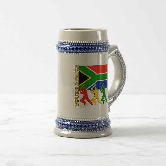 Cricket Südafrika Bierglas (VorderseiteRechts)