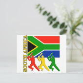 Cricket Südafrika Postkarte (Stehend Vorderseite)