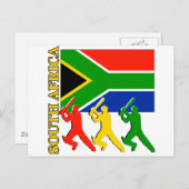 Cricket Südafrika Postkarte (Vorne/Hinten)
