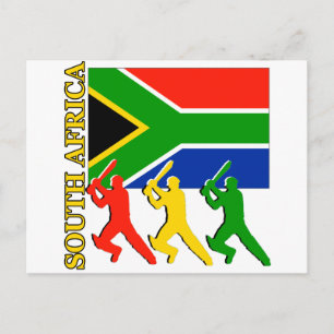 Cricket Südafrika Postkarte