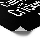 Cricket T Ll Tsman Keep Calm And Cricket On Poster (Ecke)