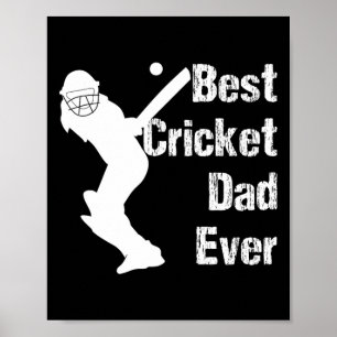 Cricket-T-Shirt für indische Desi-Cricket-Dads 1 Poster