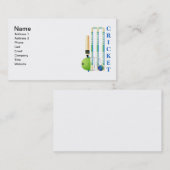 Cricket-T-Shirts und -Geschenke - Persönliche Gest Visitenkarte (Vorne/Hinten)