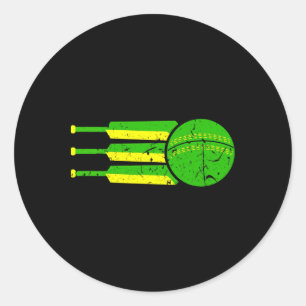Cricket Team Australien Farben Athlet Australisch Runder Aufkleber