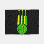 Cricket Team Australien Farben Athlet australische Fleecedecke (Vorderseite (Horizontal))