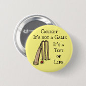 Cricket-Test-Abzeichen Button (Vorne & Hinten)