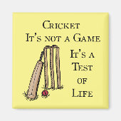 Cricket-Test-Kühlschrankmagnet Magnet (Vorne)
