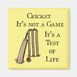 Cricket-Test-Kühlschrankmagnet Magnet