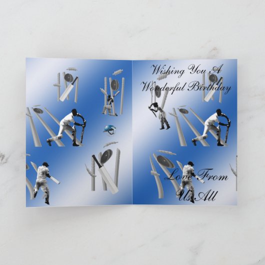 Cricket The Game Karte (Innenseite)