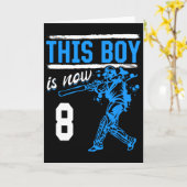 Cricket - This Boy Is Now 8 Year Old 8 Th Birthday Karte (Gelbe Blume)