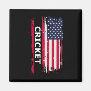 Cricket und Cricketspieler  Magnet
