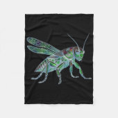 Cricket Unique Sports Bug Steampunk Grhopper Natur Fleecedecke (Vorderseite)