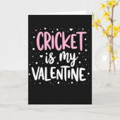 Cricket Valentine Greeting Card Karte (Gelbe Blume)