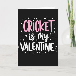 Cricket Valentinsgrußkarte Karte