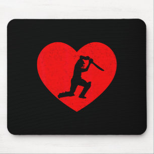 Cricket Valentinstag Herzform Cricket Liebhaber Mousepad