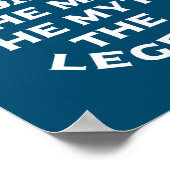 Cricket Vater Man Der Mythos der Legende Cricket Poster (Ecke)