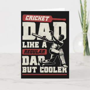 Cricket-Vater Vatertags-Shirt Cricket Tsman Cricke Karte