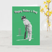 Cricket Vatertag Karte (Gelbe Blume)