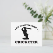 Cricket Vector-Designs Postkarte (Stehend Vorderseite)
