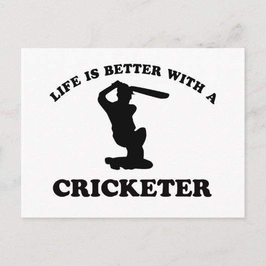 Cricket Vector-Designs Postkarte (Vorderseite)