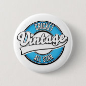 Cricket-Vintages Allstar-Logo Button (Vorderseite)