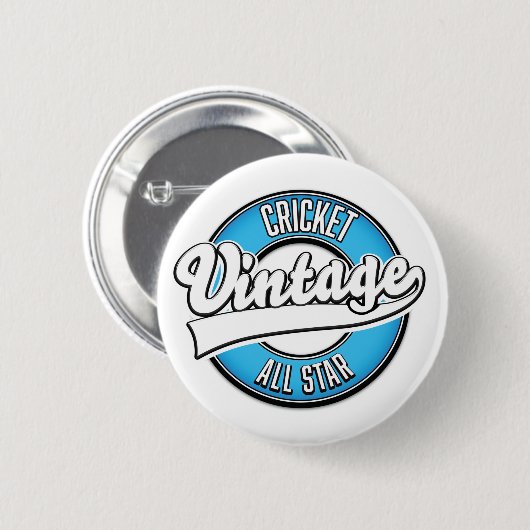Cricket-Vintages Allstar-Logo Button (Vorne & Hinten)
