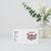 Cricket-Visitenkarten Visitenkarte (Stehend Vorderseite)