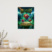 Cricket-Wandkunst - Retro 90er Poster (Küche)