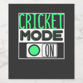 Cricket Weinetikett (Einzelnes Label)