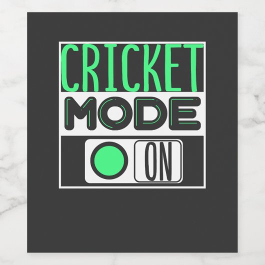 Cricket Weinetikett (Einzelnes Label)