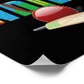 Cricket West Indies Flag T Ll Poster (Ecke)