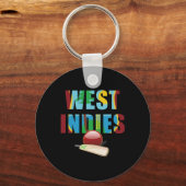 Cricket West Indies Flag T Ll Schlüsselanhänger (Vorderseite)