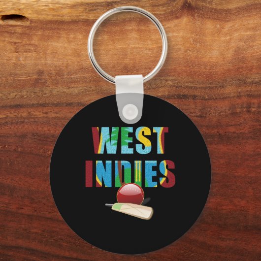 Cricket West Indies Flag T Ll  Schlüsselanhänger (Vorderseite)
