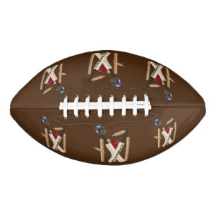 Cricket-Wickel, -Fledermäuse und -Ball, Football