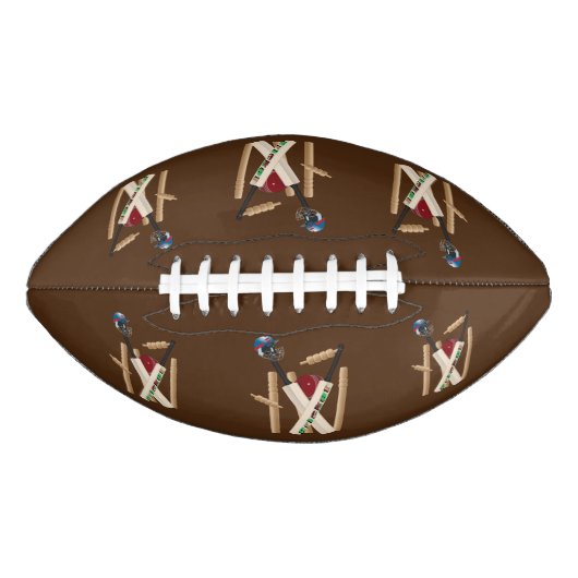 Cricket-Wickel, -Fledermäuse und -Ball, Football (Vorderseite)