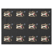 Cricket-Wickel, -Fledermäuse und -Ball, Tischdecke (Vorderseite (Horizontal))