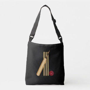 Cricket - Wicket, Bat und Ball Tragetaschen Mit Langen Trägern