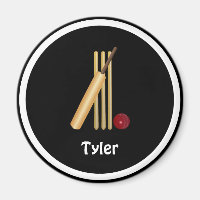 Cricket - Wicket, Fledermaus und Ball, Vorlage