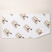 Cricket Wickets und Ball, Badehandtuch (Badehandtuch)