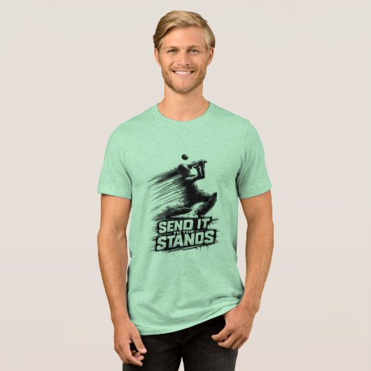 Cricket World Cup Power  Tri-Blend Shirt (Vorderseite voll)