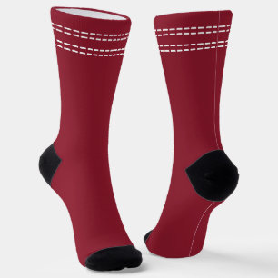 Cricketball-Naht-Näharbeit Spaß Cricketer Socken