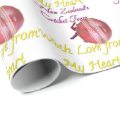 Cricketball Neuseeland Geschenkpapier (Rolleneckpunkt)