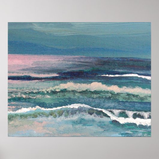 CricketDiane Beach Art Poster - Cricket's Ocean (Vorne)