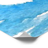 CricketDiane Beach Art Poster - Ocean Dance (Ecke)